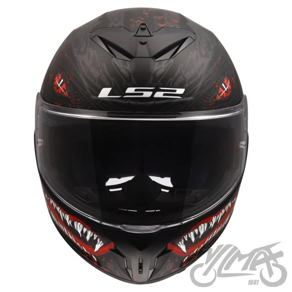 Kask LS2 FF820 Rapid III Kaiju II Black Red White — L — ujęcie 3