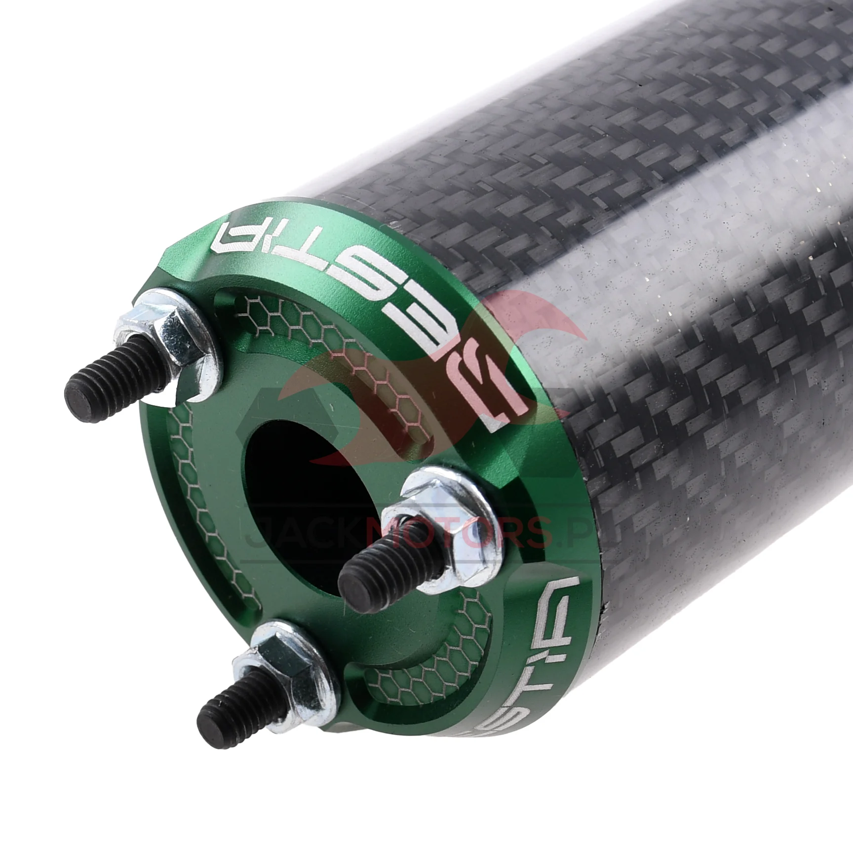 Końcówka wydechu VOCA bestia carbon CNC zielona — ujęcie 2