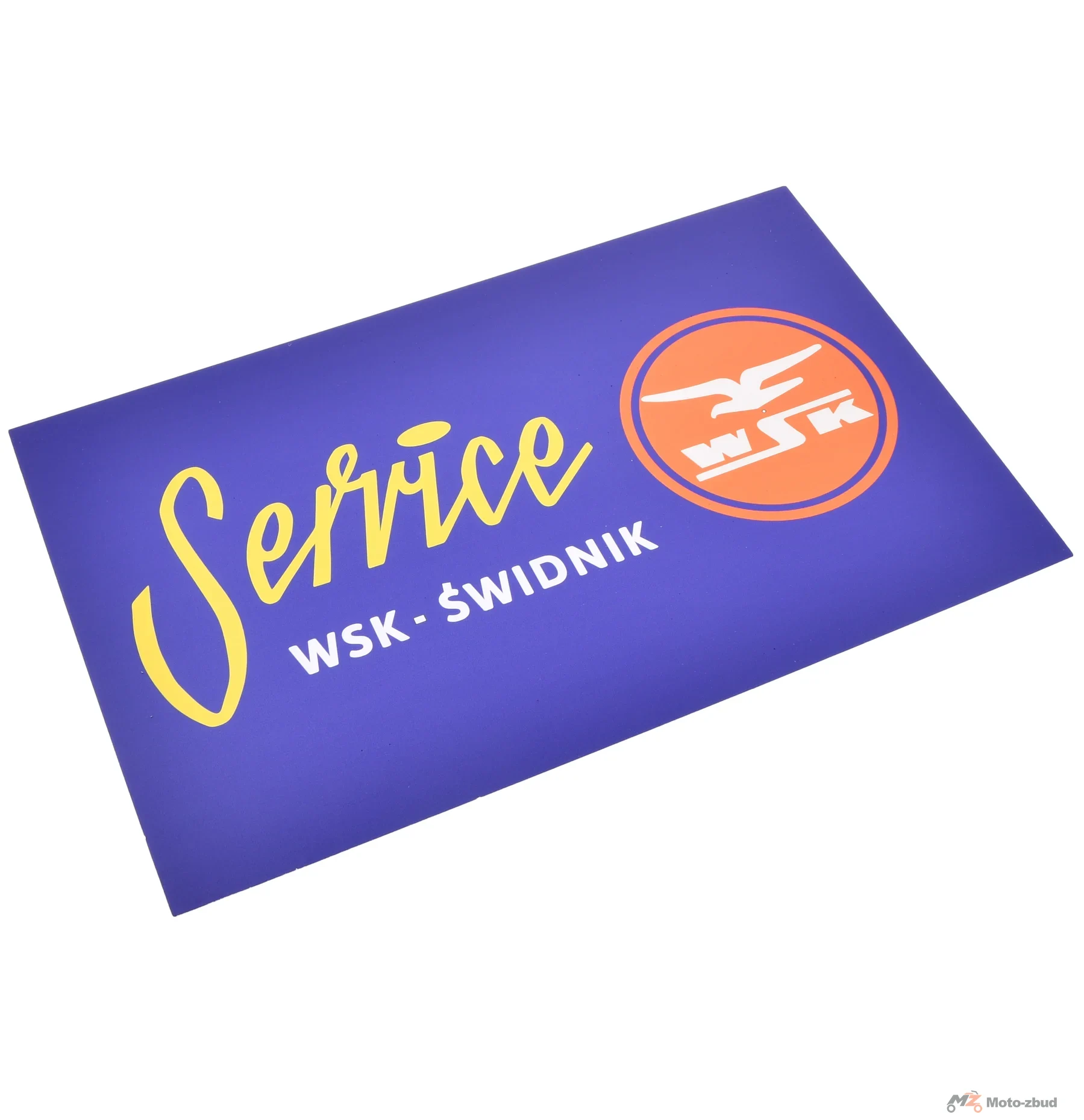 Tabliczka prl "WSK service" 40 × 25 cm PL