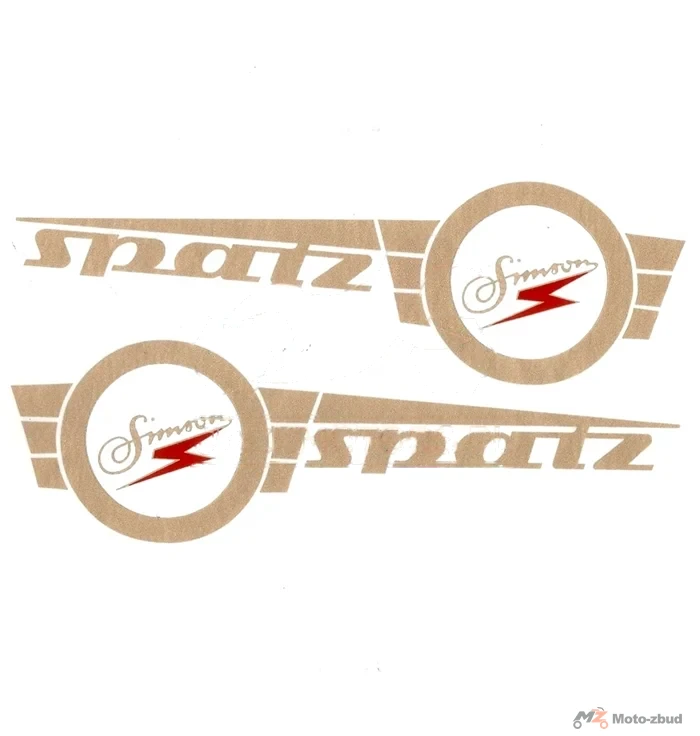 Naklejka Simson Spatz kpl. 2 szt. ORG