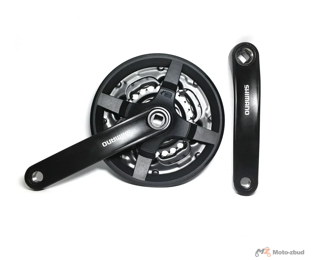 Mechanizm korbowy Shimano 6/7/8 rzędowy czarny FCTY301 42/34/24T 170 mm