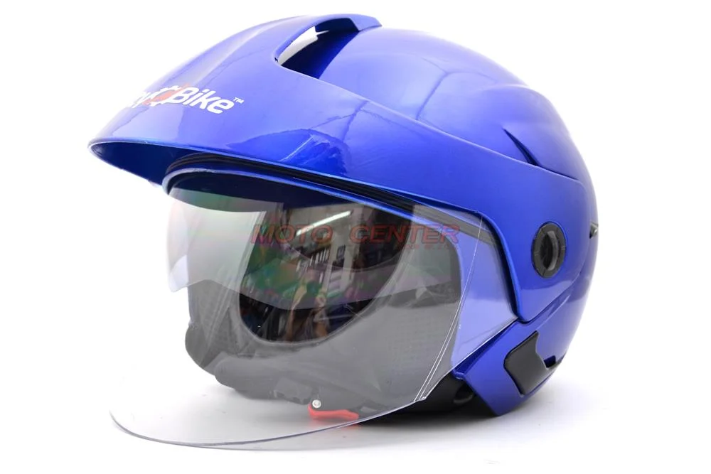 Kask otwarty City-Bike WL-703-2 niebieski XS Blenda POWYSTAWOWY — ujęcie 2