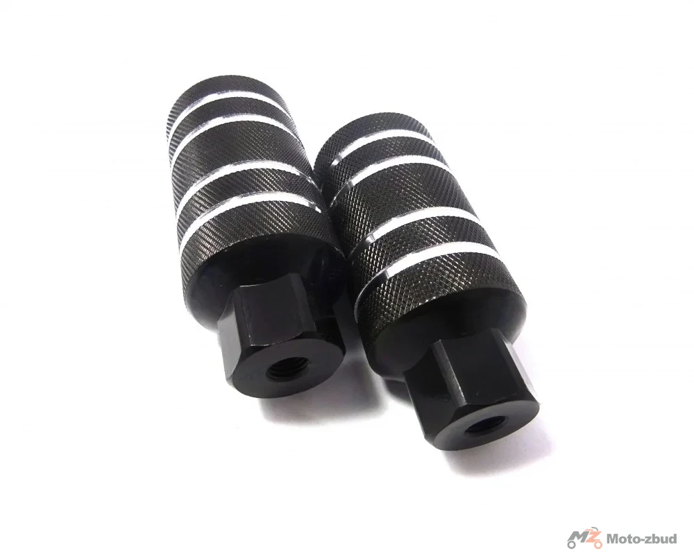 Pegi aluminiowe czarno-srebrne M12 × 1,5 HX-Y06-1-13