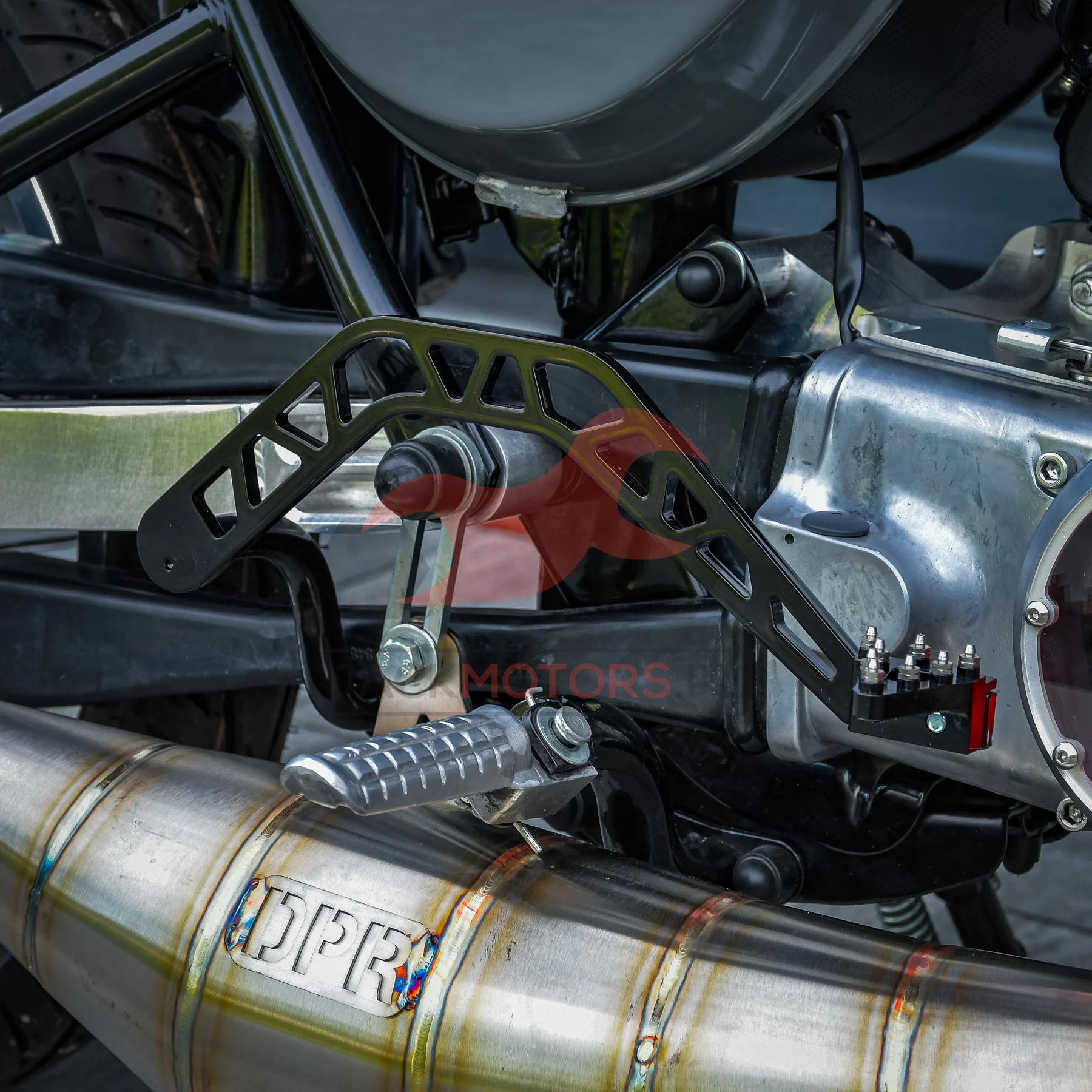 Dźwignia hamulca tył Simson V2 DPR Performance · niebieski — ujęcie 7