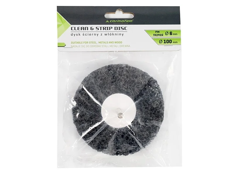 DYSK TRZPIENIOWY Z WŁÓKNINY DO USUWANIA RDZY 100mm x 15mm — ujęcie 2
