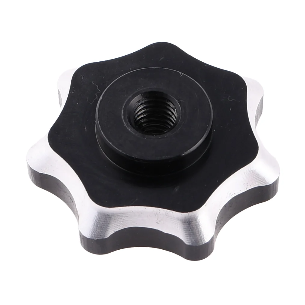 Nakrętka pokrywy bocznej / silnika Simson M6 aluminium CNC czarna Racing Force — ujęcie 2