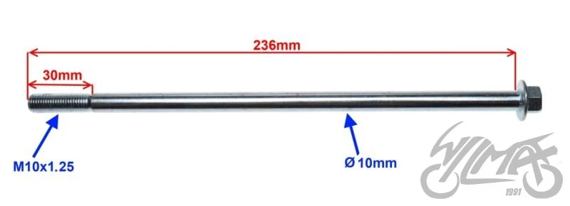 Oś zawieszenia silnika M10 × 235 4T — ujęcie 2
