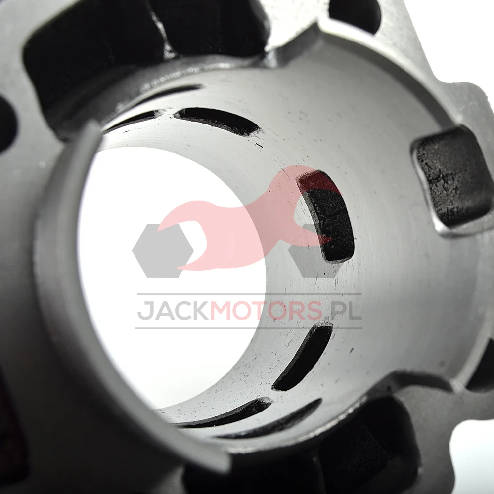 Cylinder malinka + tłok Barikit + porting 90 cm³ Minarelli AM6 LC · srebrny — ujęcie 4