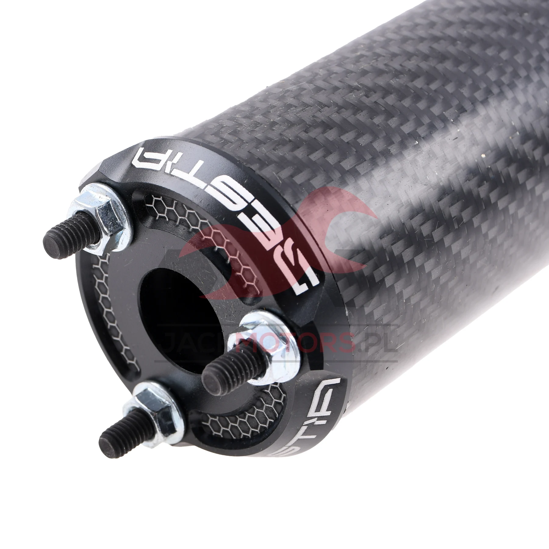 Końcówka wydechu VOCA bestia carbon CNC czarna — ujęcie 3