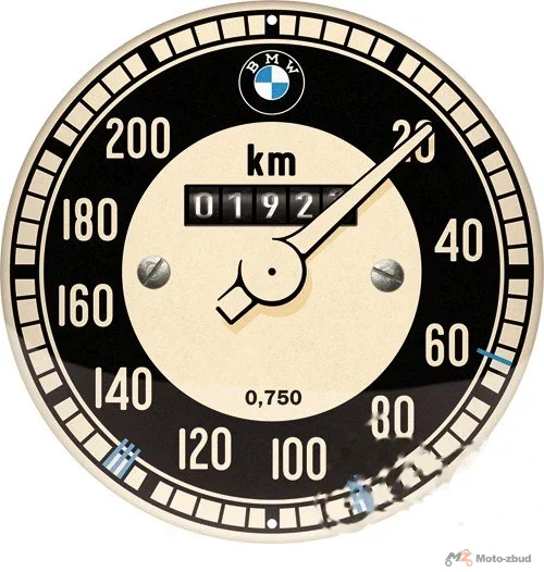 Plakat okrągły 35 cm BMW - tachometer 25116