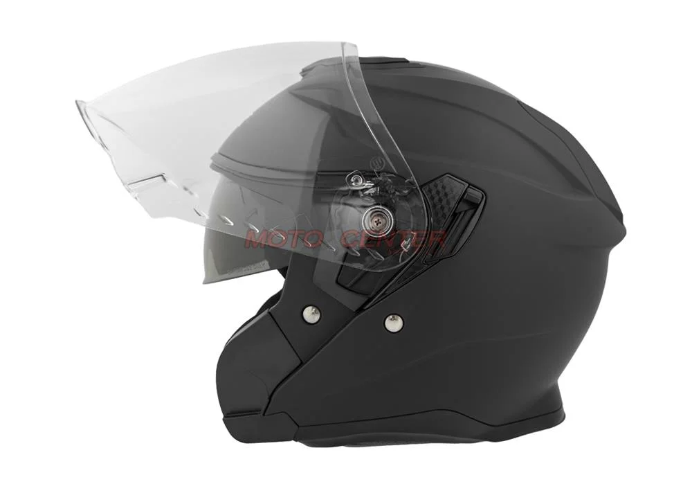 Kask motocyklowy otwarty z blendą BLEXX OF-835 czarny mat XS Homologacja ECE R22.06 — ujęcie 2