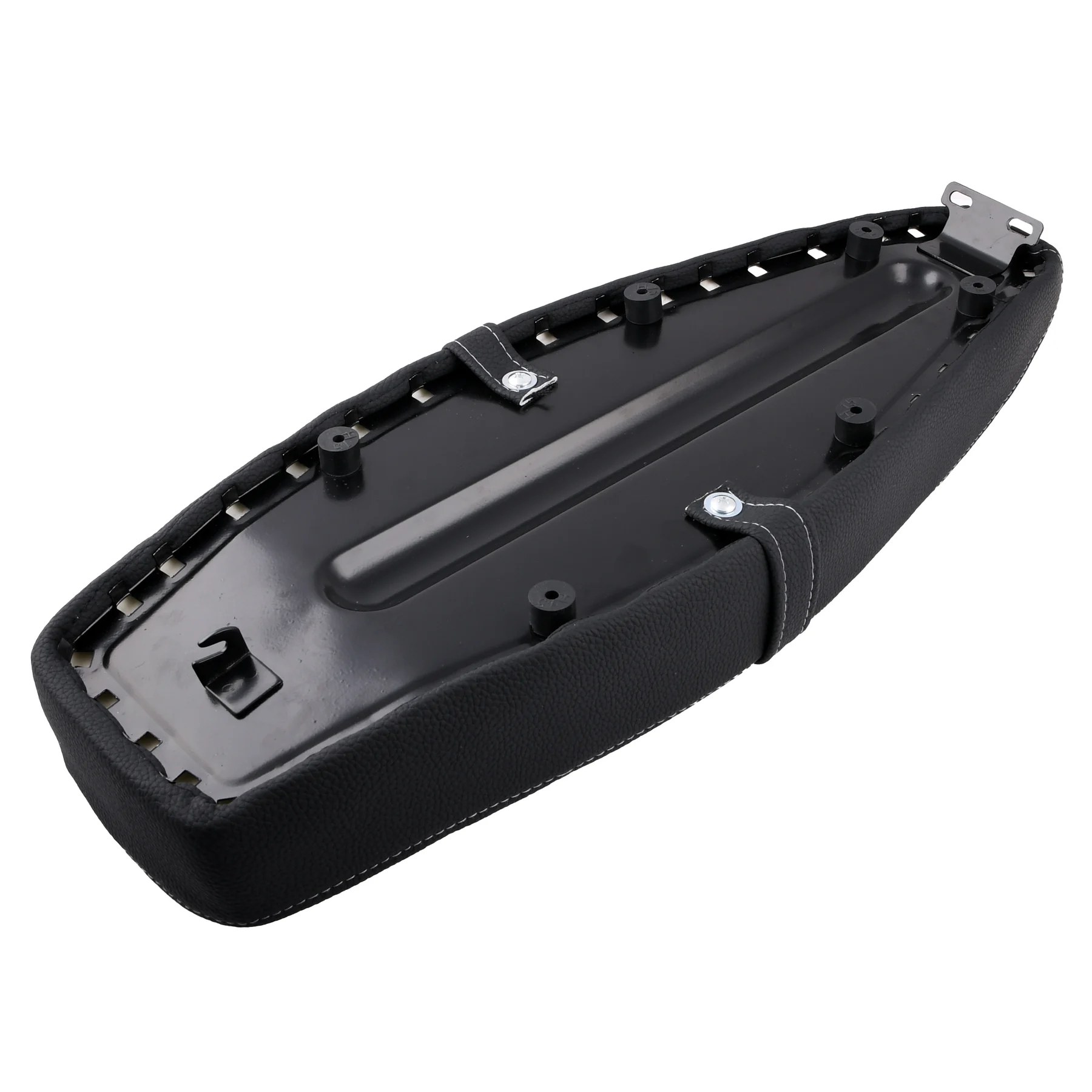 Siedzenie Simson S50 S51 S70 tuning pikowane diamond czarne + szare szwy DPR Performance — ujęcie 5