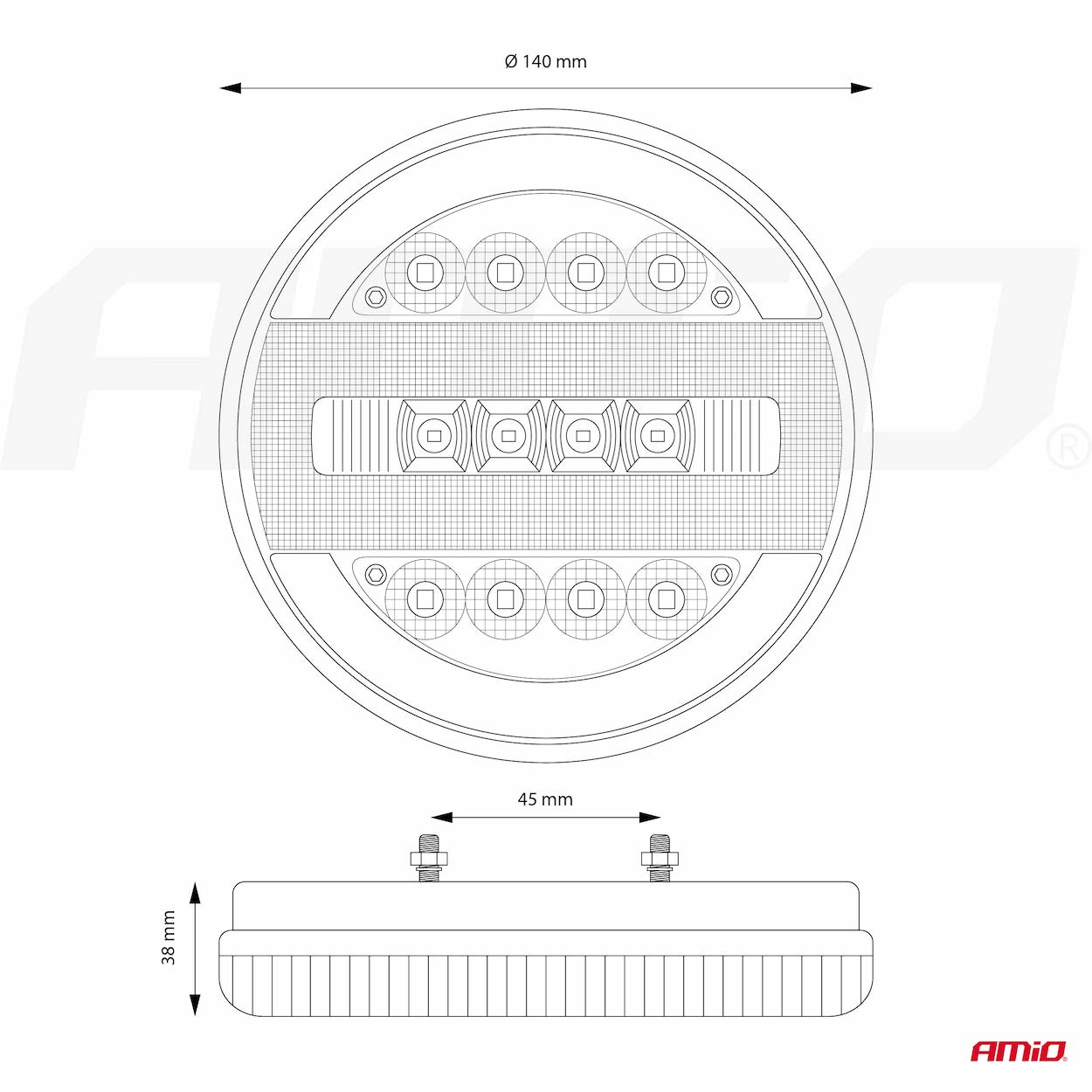 Lampa tylna zespolona LED RCL-07-LR dynamiczna lewa prawa — ujęcie 12