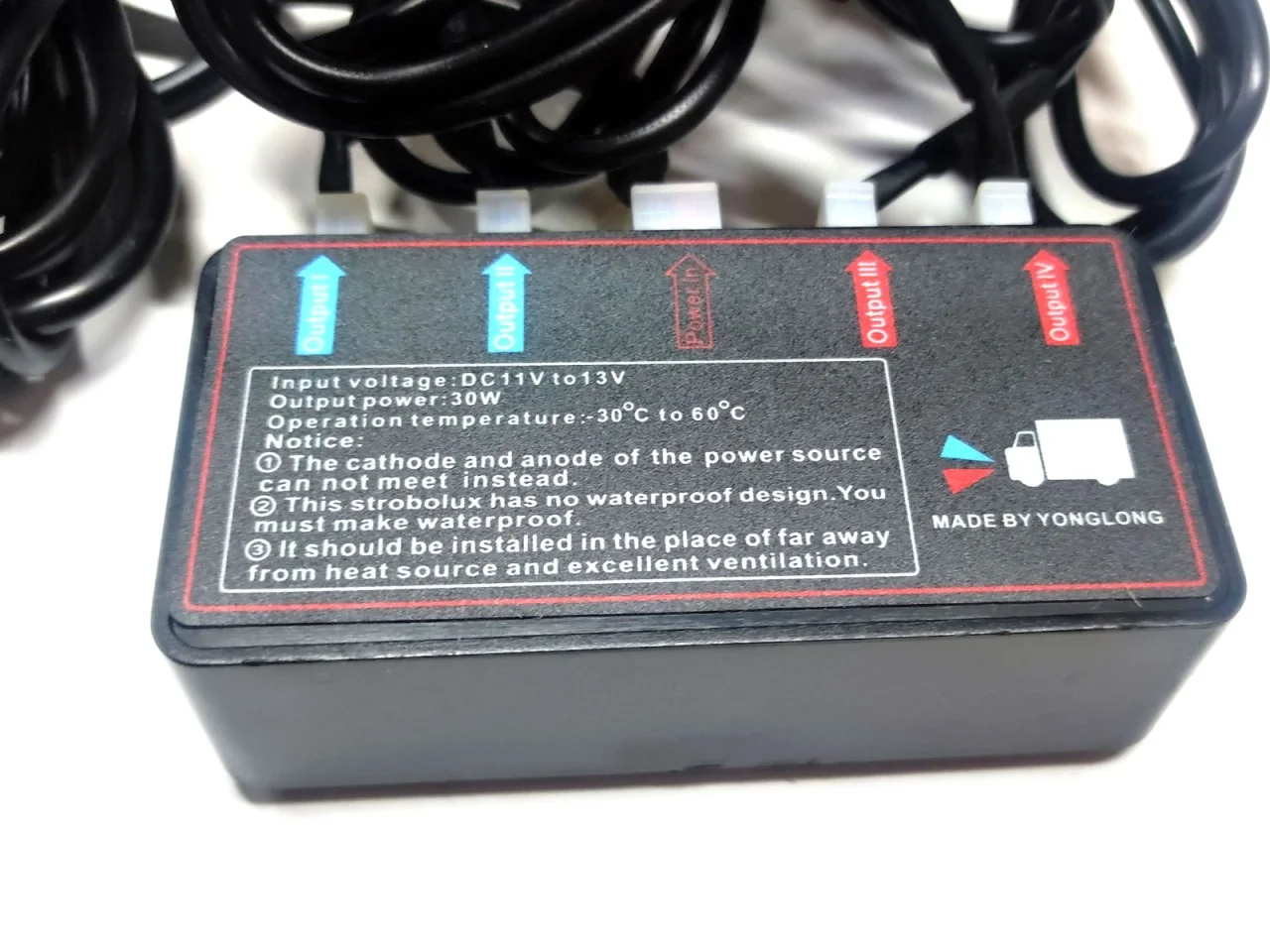 Światła stroboskopowe / stroboskopy ostrzegawcze 4x4 LED 12/24V 16W — ujęcie 5