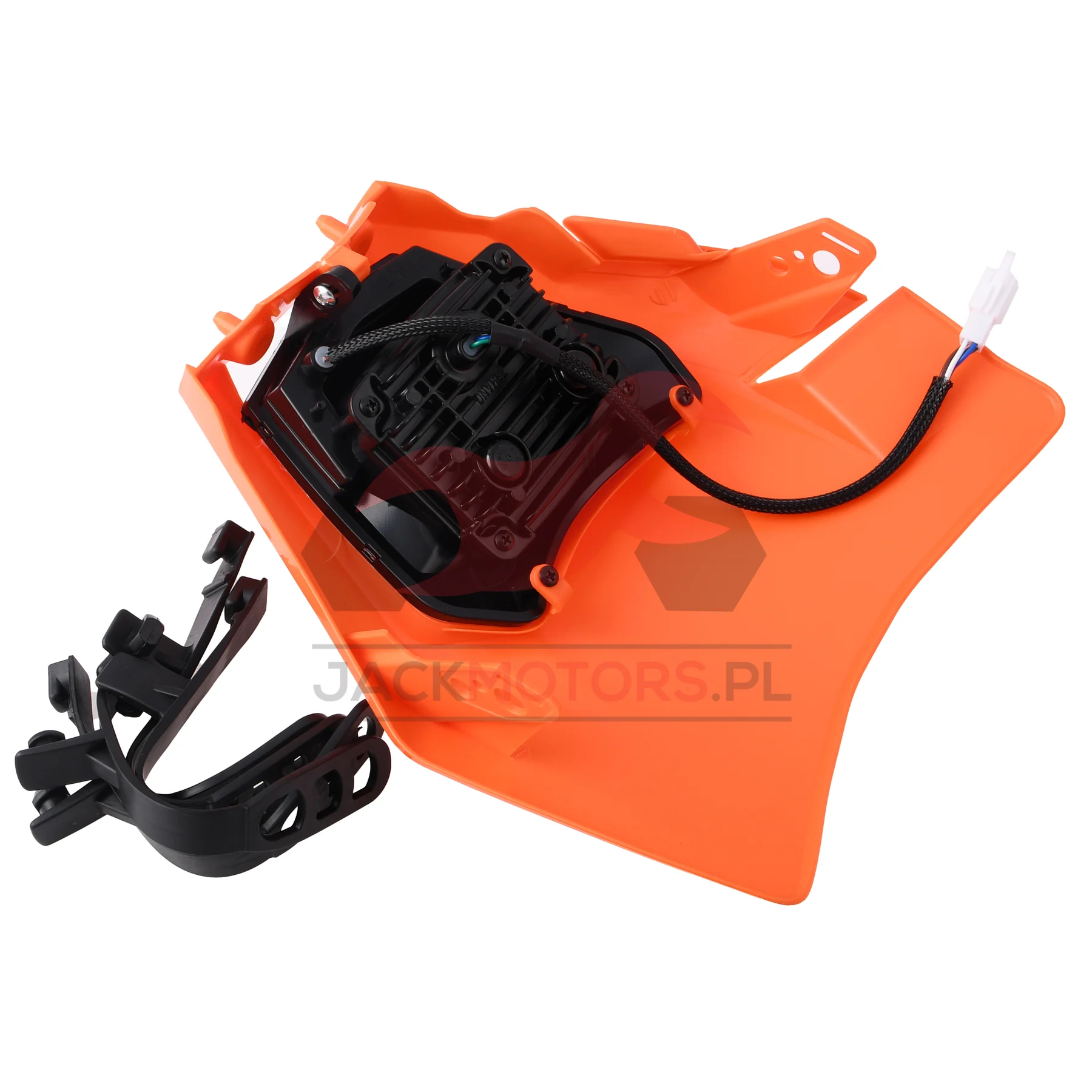 Owiewka uniwersalna Racing Force enduro LED V4 pomarańczowa — ujęcie 2