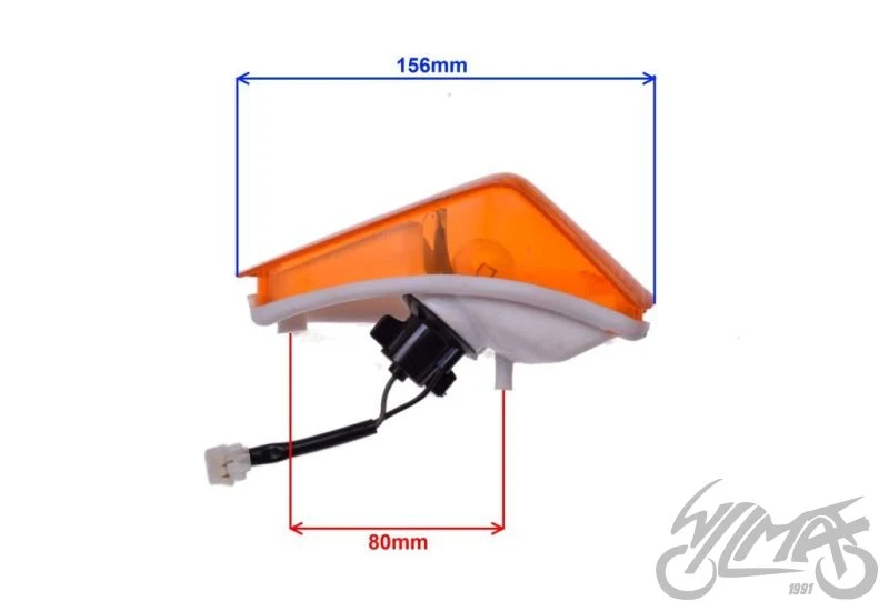 Kierunkowskaz przedni prawy do Kawasaki ZZR250 / ZX-10, BA15S 12 V 23 W — AL1447 — ujęcie 2