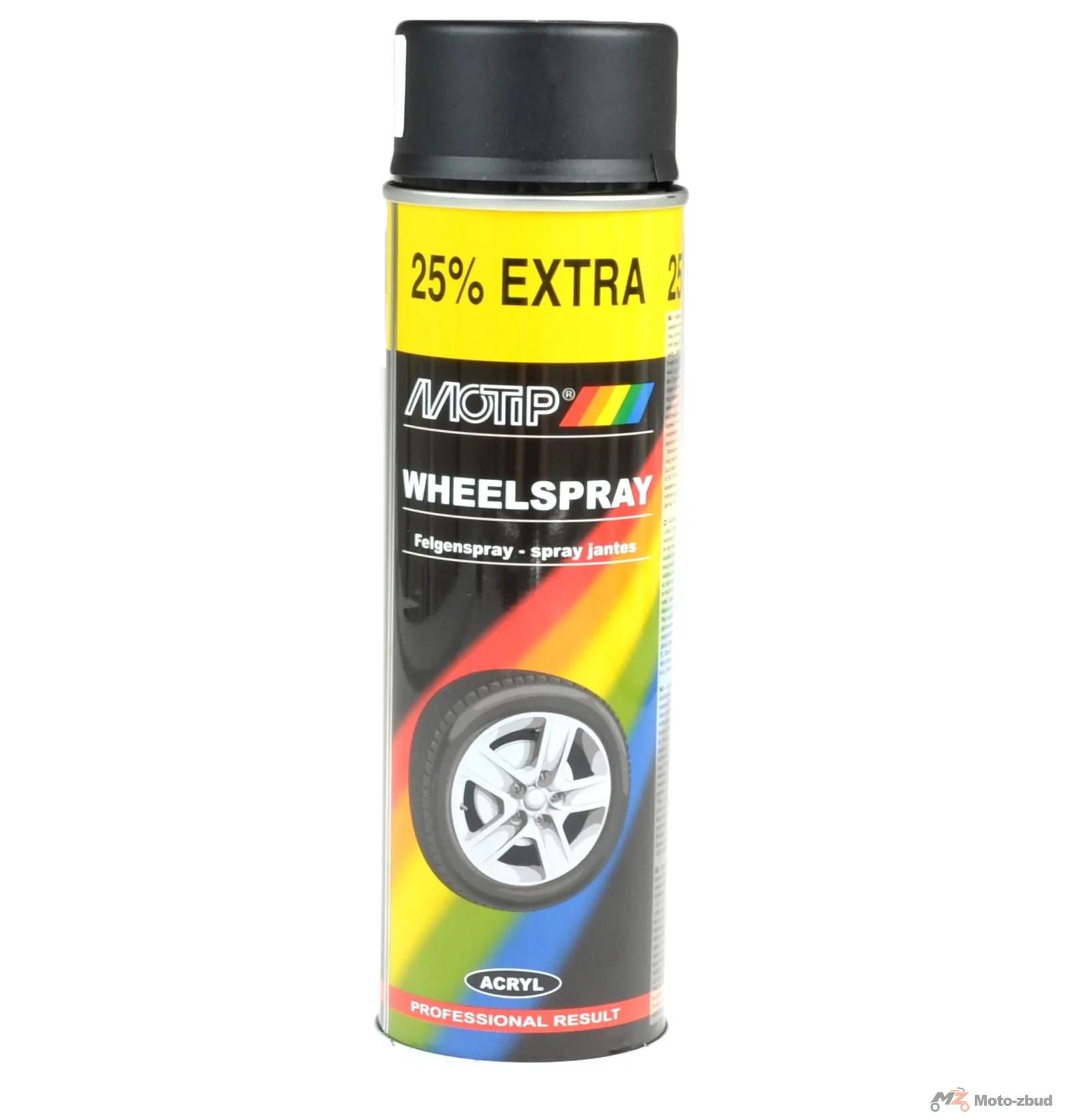 Motip spray lakier do felg czarny mat 500 ml