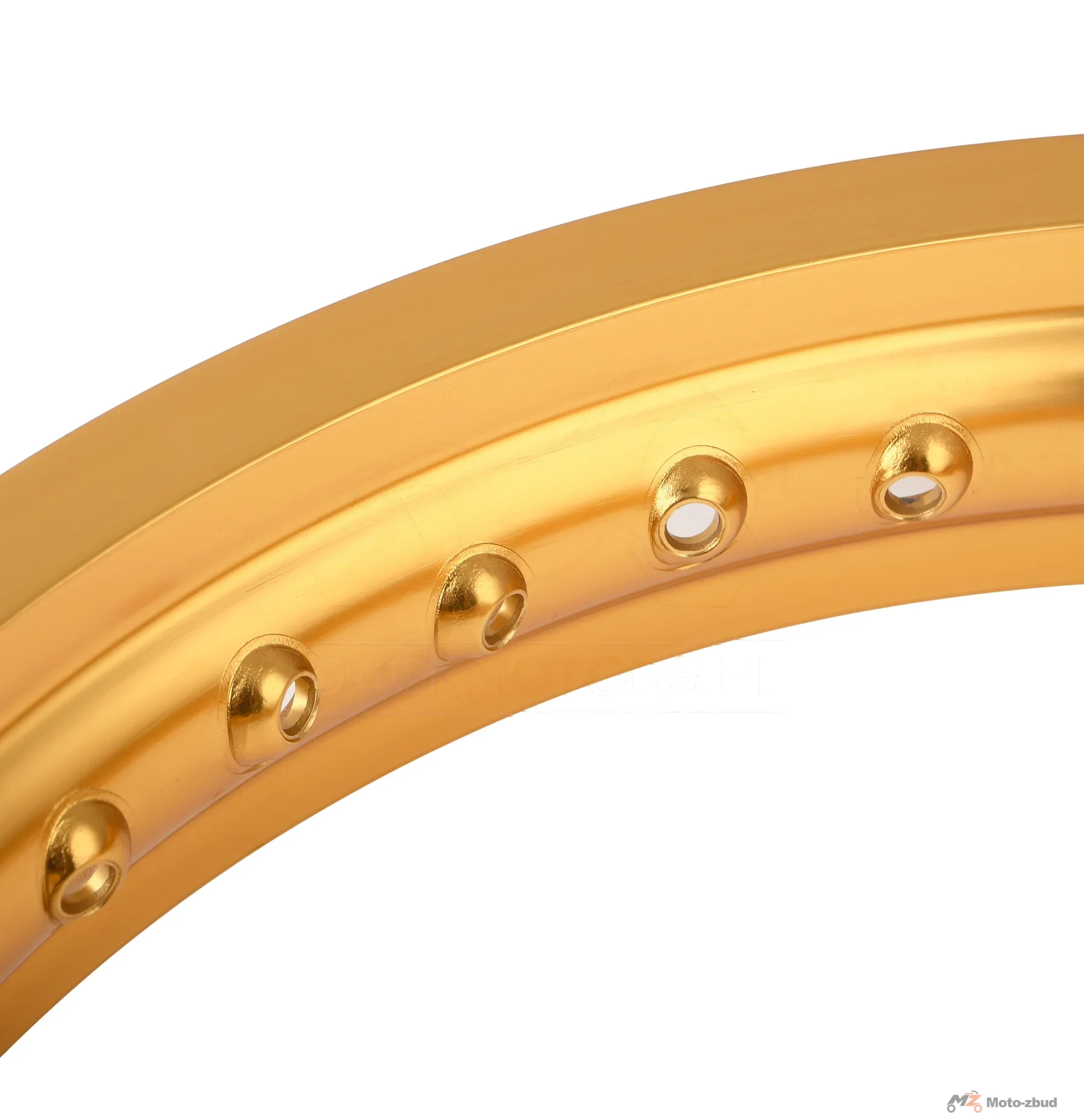 Obręcz koła Simson MZ ETZ 2,15 × 16 aluminiowa złota polerowana MZA — ujęcie 3