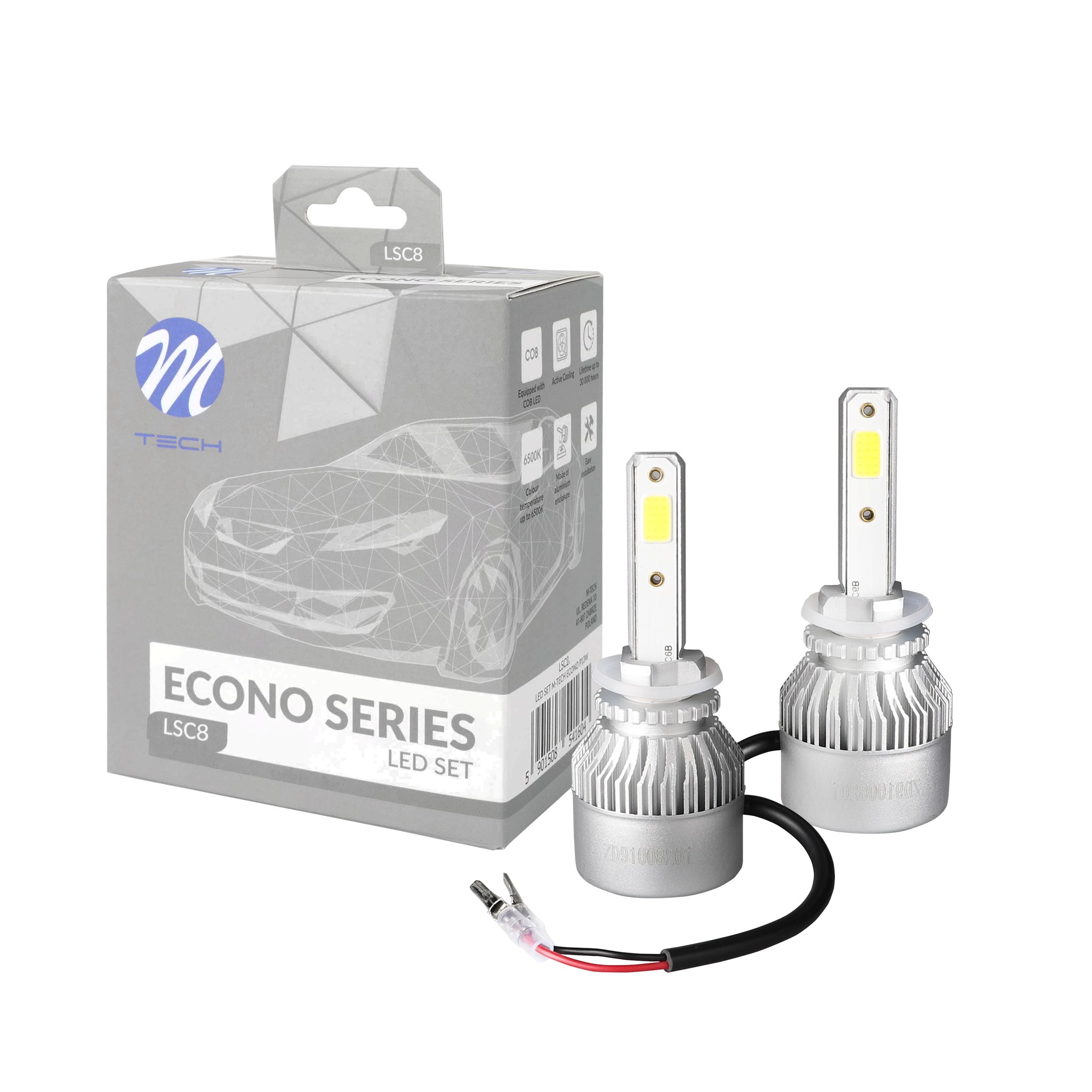 Zestaw LED 880/H27 12/24V 80 W M-Tech LSC8 — ujęcie 4