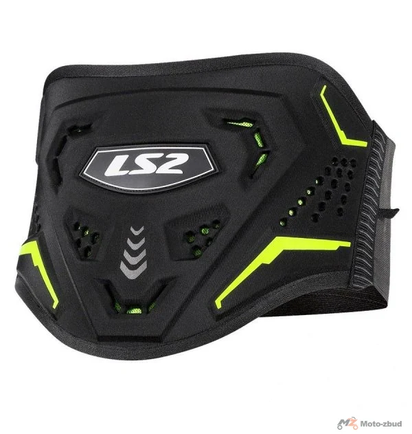 Pas nerkowy LS2 — czarny / żółty, XS–S