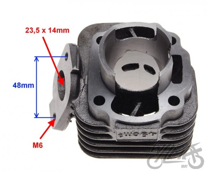 Cylinder 60 cm³ 2T 43,00 sworzeń 10 Quantum — ujęcie 3