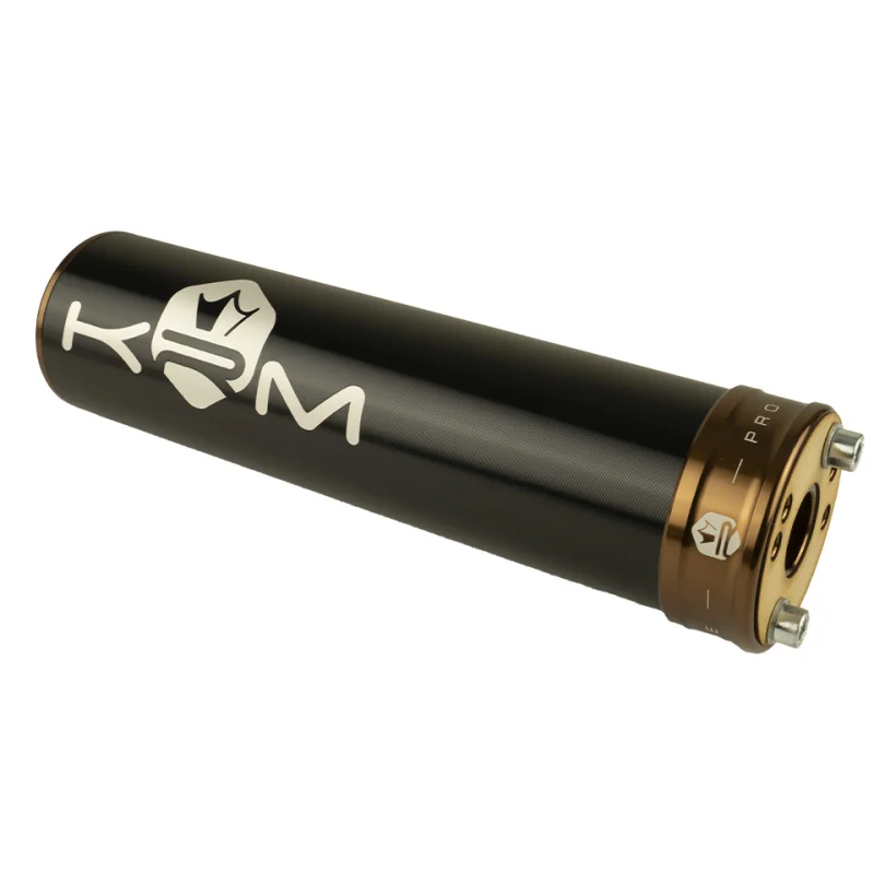 Końcówka wydechu KRM Pro Ride aluminium czarno brązowa 70-90 cm³ — ujęcie 2