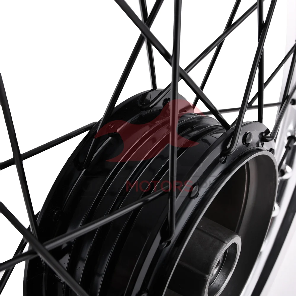 Koło jezdne Simson 1,4 × 16 S50/51/70 aluminium DPR Classic czarna piasta + szprychy — ujęcie 3