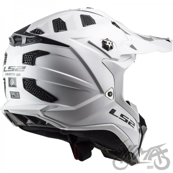 Kask crossowy LS2 MX700 Subverter Evo II Solid White — M — ujęcie 4