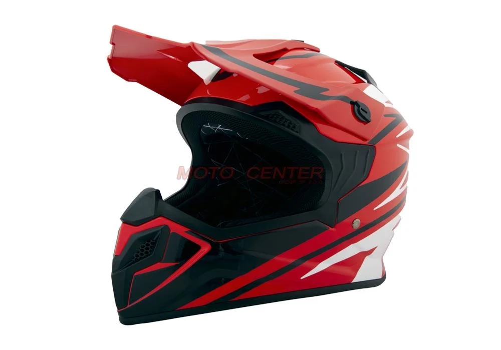Kask crossowy BLEXX Dziecięcy MD-911 Junior czerwony/czarny M Homologacja ECE — ujęcie 1