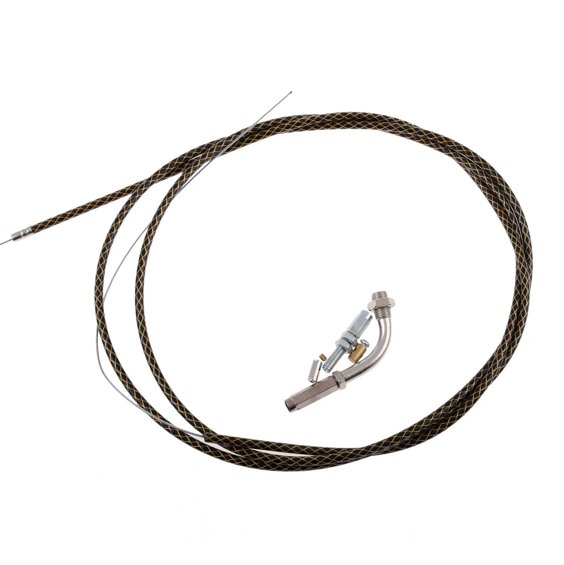 Linka gazu uniwersalna 190 / 230 cm czarno - złota Racing Force kpl. — ujęcie 1