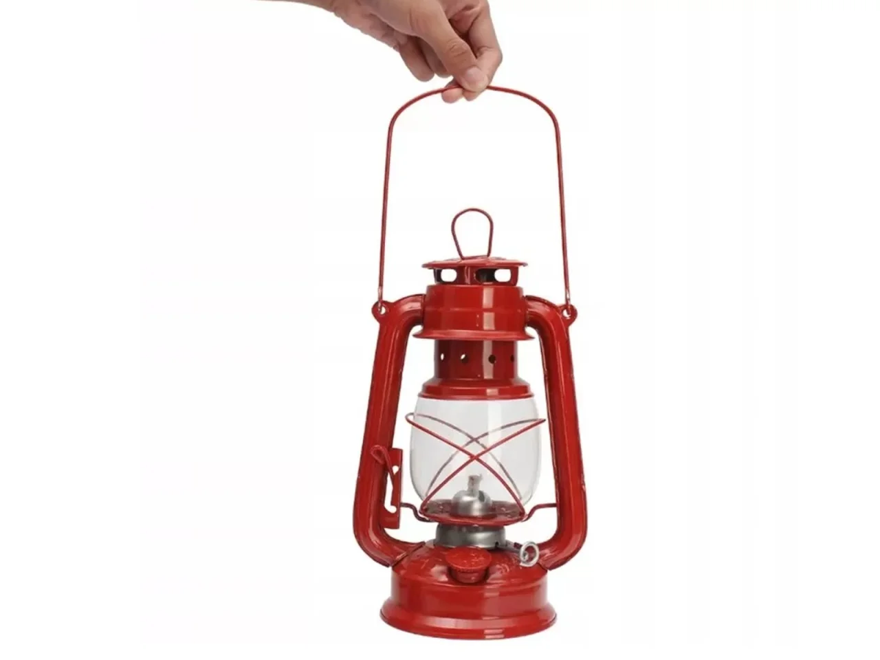 Lampion lampa naftowa z uchwytem 19cm — ujęcie 3