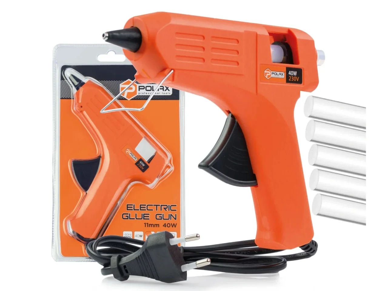 Pistolet do klejenia na gorąco klejarka Ø11,2 mm 40 W Polax — ujęcie 3
