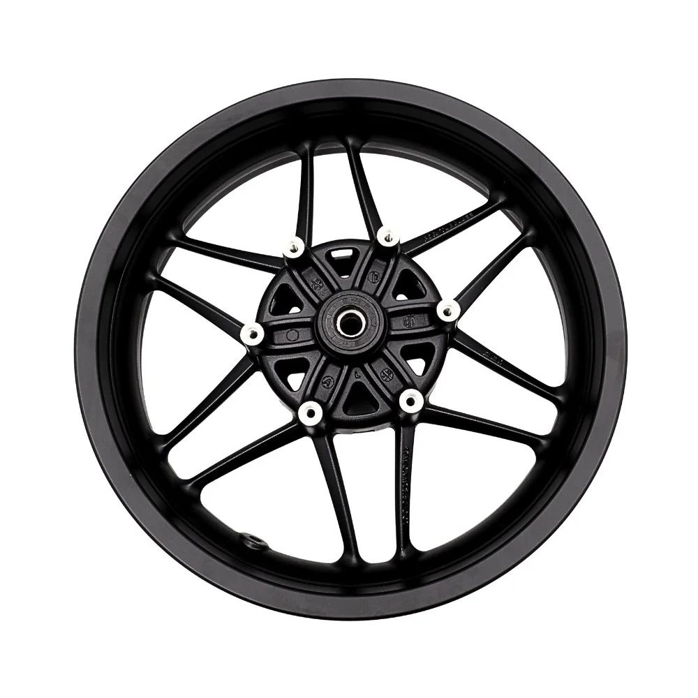 Junak M12VINTAGE400 felga 17 × 3,50 koła przód (czarny mat) (12-ramienna) — ujęcie 2