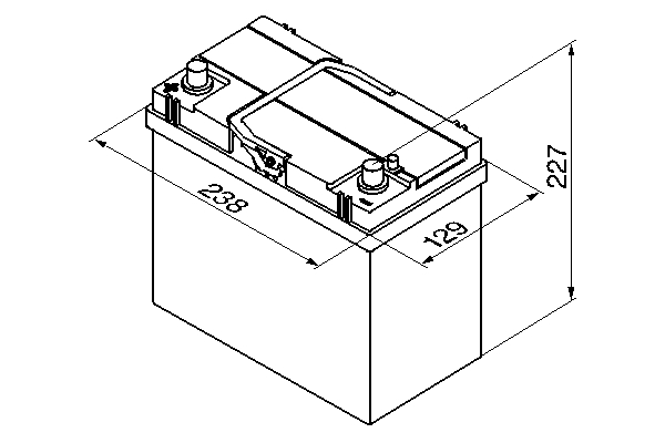 Akumulator 45 Ah 330A 238×129×227 L+ Silver S4 BOSCH 0 092 S40 230 — ujęcie 5