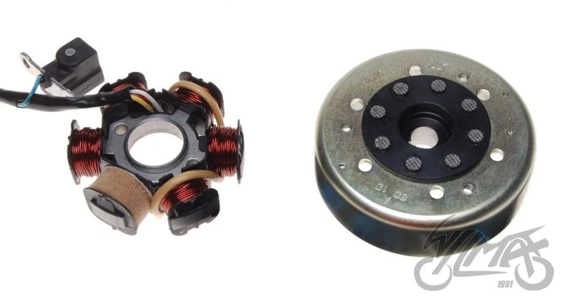 Stator iskrownik 6 cewek + koło magnesowe — ujęcie 1