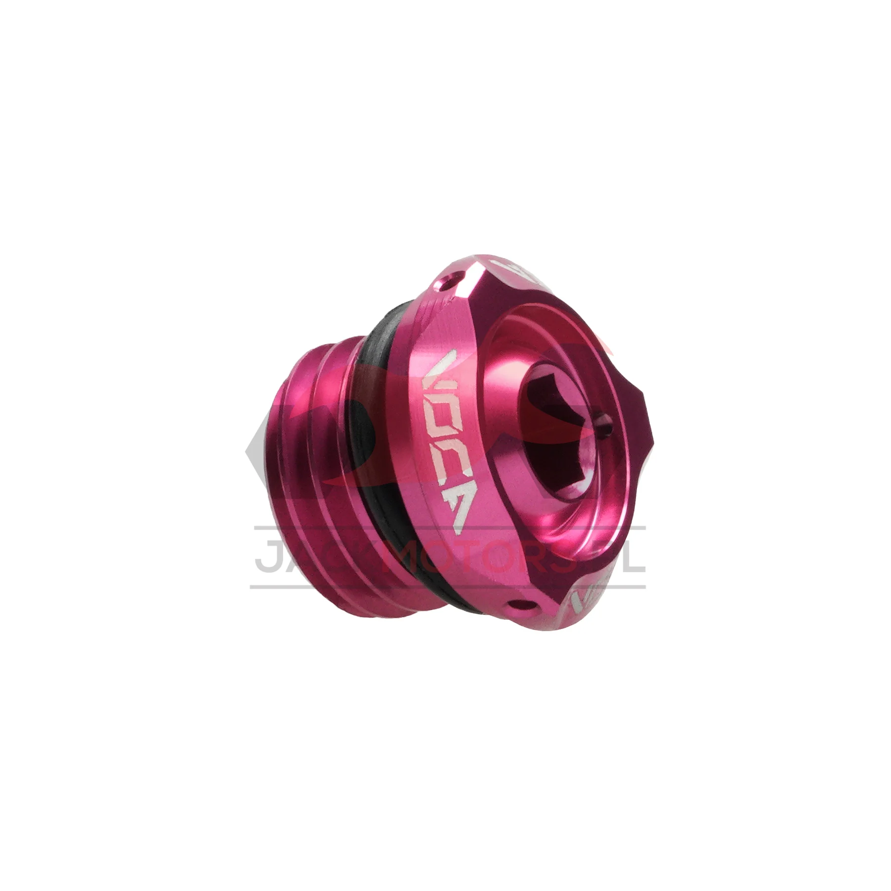 Korek oleju VOCA CNC V2 różowy Derbi D50B0 / EBS050 — ujęcie 1
