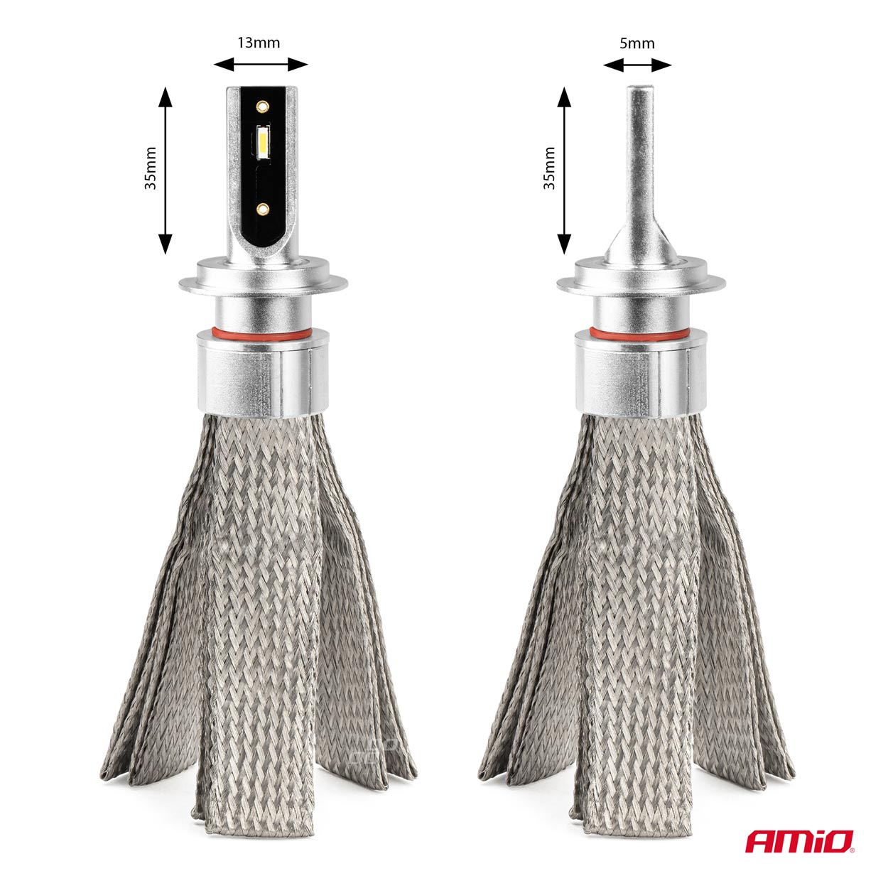 Żarówki samochodowe LED seria FLEX+ H7 12 V 24 V 6000K Canbus AMIO-03659 — ujęcie 2