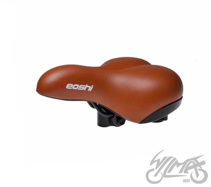 Siodełko rowerowe brązowe elastomer