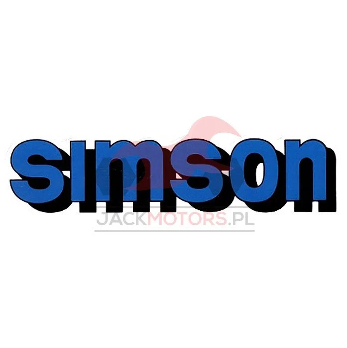 Naklejka Simson zbiornika niebieska