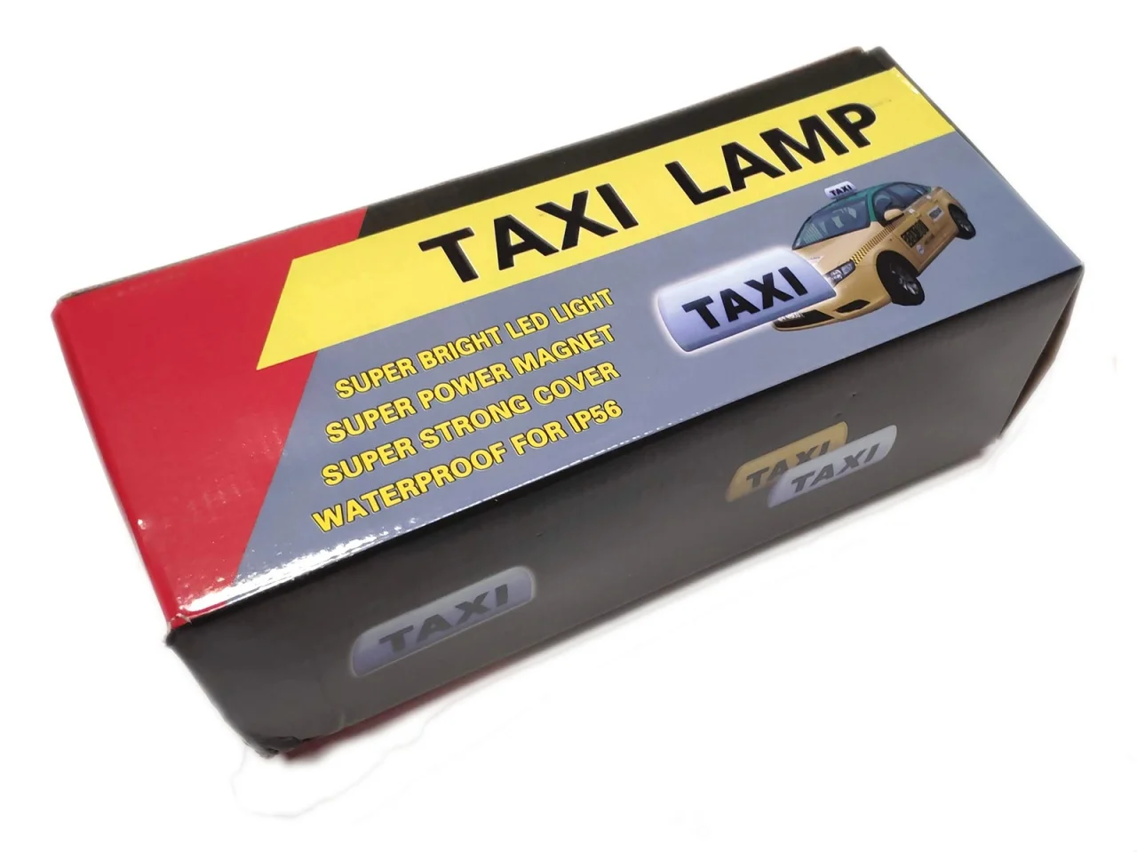 Lampa # Sygnalizator # Znak TAXI - na magnes ŻÓŁTY (szpakówka) — ujęcie 3