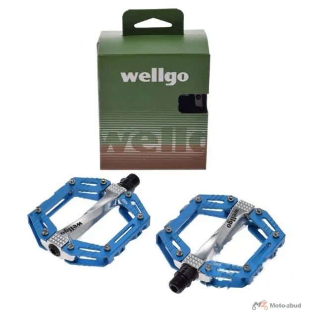 Pedały rowerowe Wellgo platformowe — AWR0087BL, para
