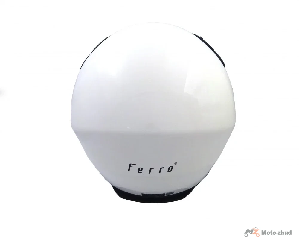 Kask Ferro 810A z szybą i blendą przeciwsłoneczną bez szczęki biały M — ujęcie 3