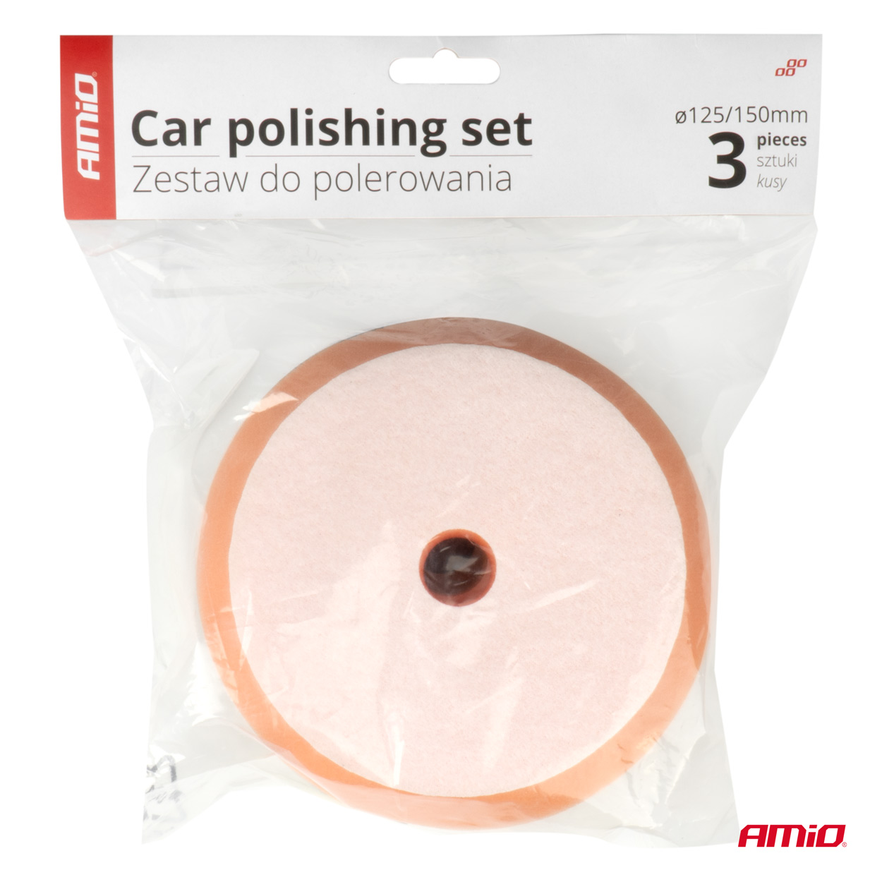 Zestaw gąbek do polerowania gąbki polerskie 3 szt. 125 mm/ 150 mm — ujęcie 4
