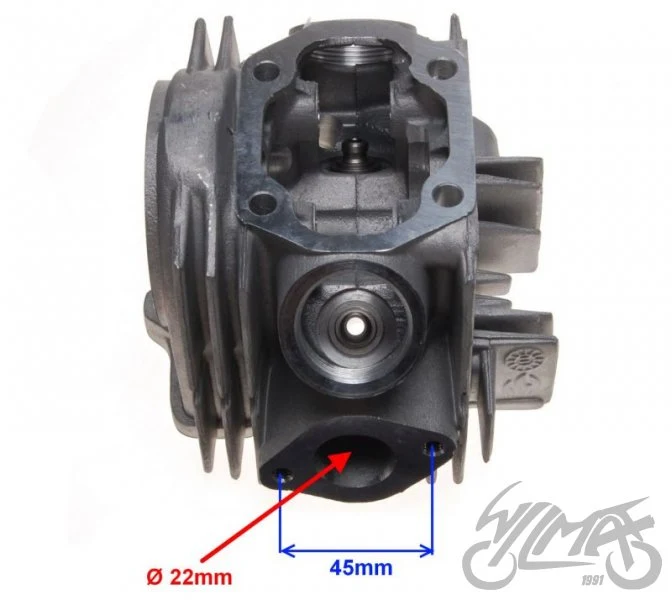 Głowica 110 cc 4T z wałkiem 73,7 mm, komora 52 mm — AY35214 — ujęcie 3