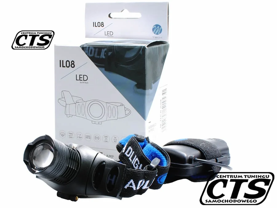 Lampa / Latarka czołowa 1x CREE XPE Q5 (3xAAA) — ujęcie 3