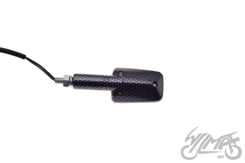 Kierunkowskazy mini carbon jasne, długie — 4 sztuki z dodatkami — ujęcie 3