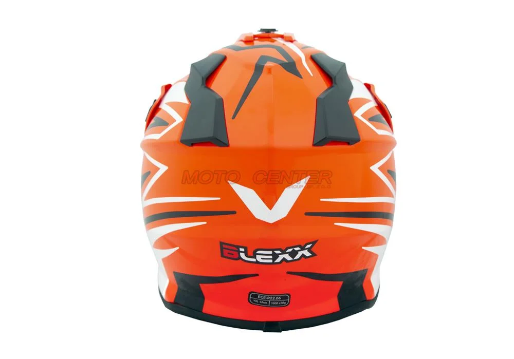 Kask crossowy BLEXX Dziecięcy MD-911 Junior pomarańczowy/czarny L Homologacja ECE — ujęcie 5