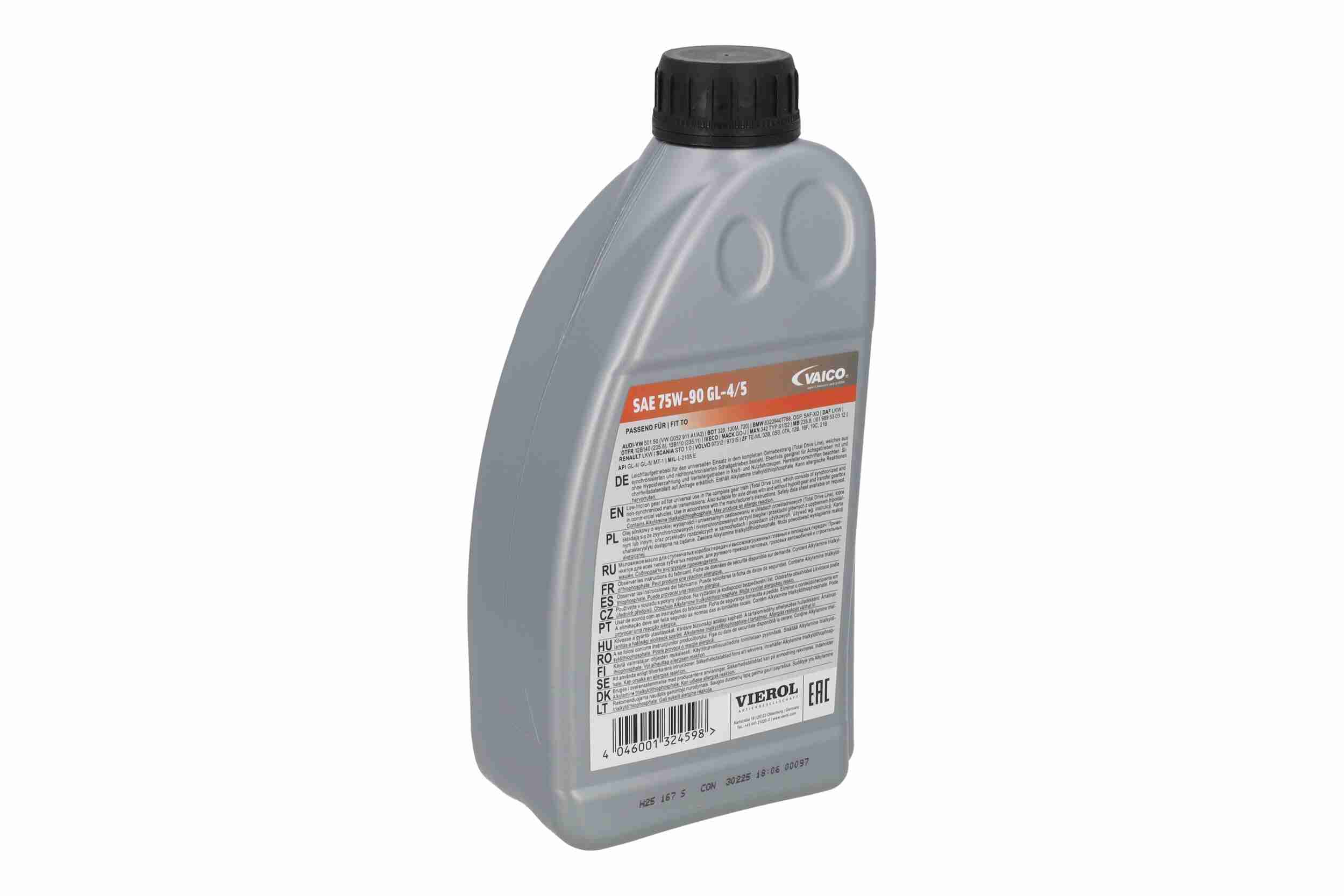 Olej przekładniowy 75W-90 GL-4/5 — 1 l VIEROL V60-0040 — ujęcie 4