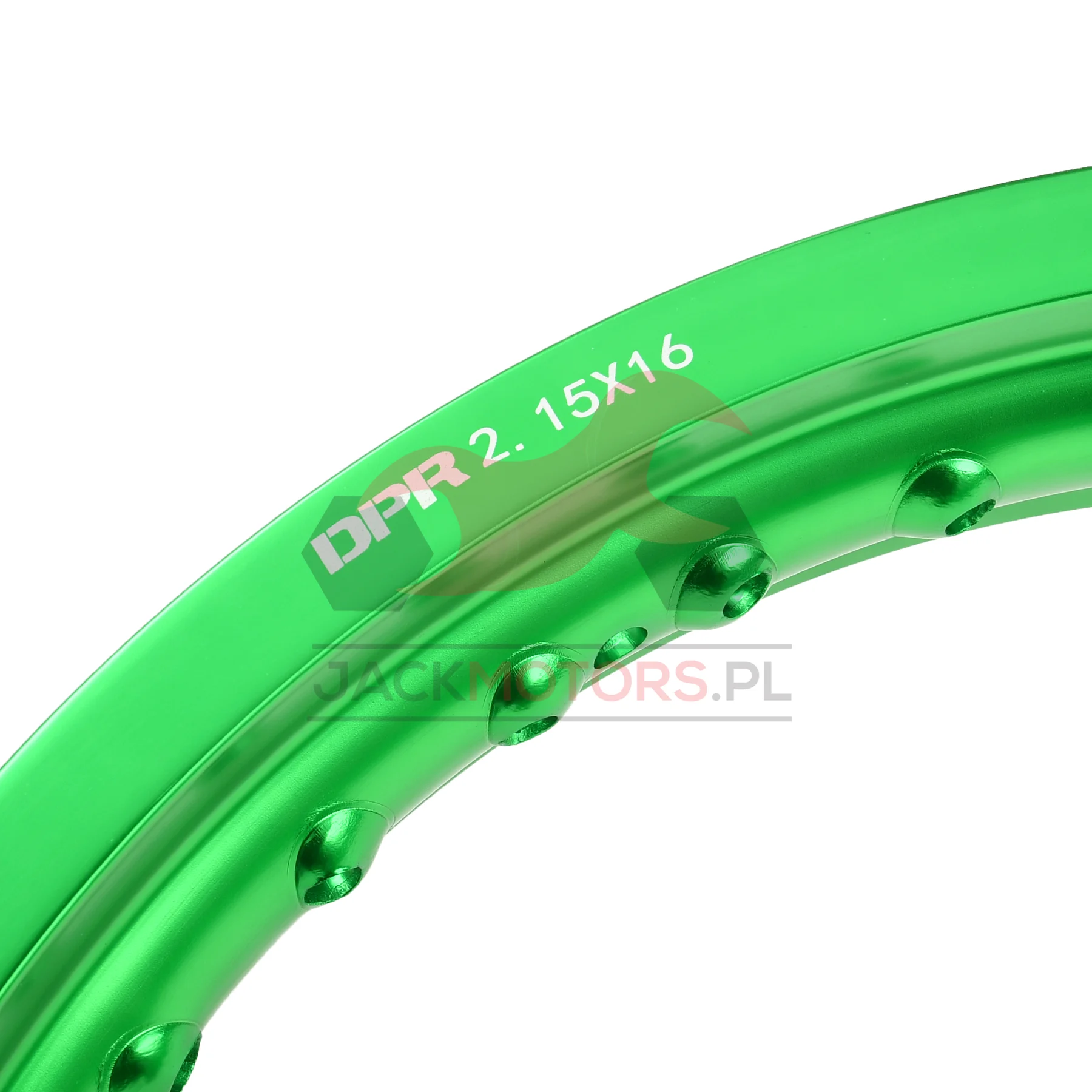 Obręcz koła Simson MZ ETZ 2,15 × 16 aluminiowa zielona DPR Classic — ujęcie 3
