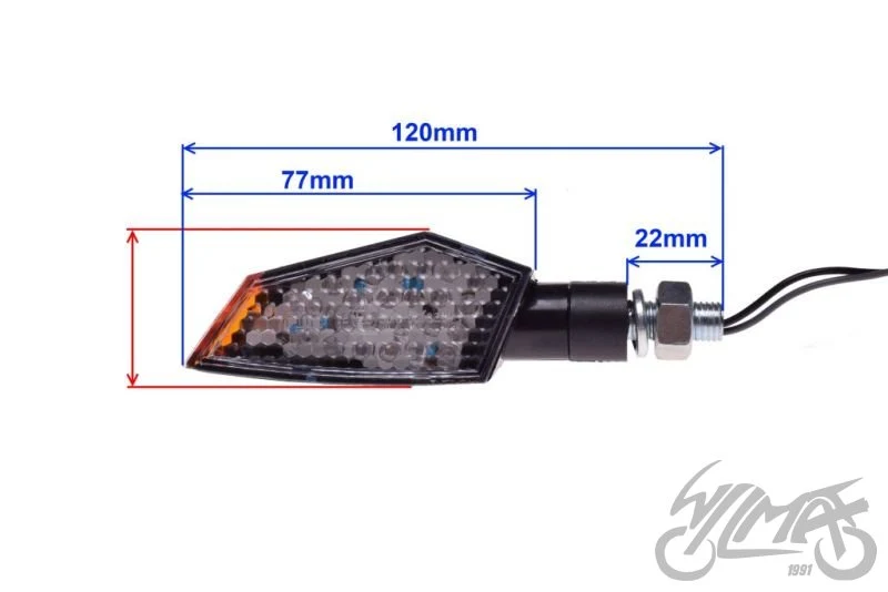 Kierunkowskazy LED 12 V AM1334 — para — ujęcie 2